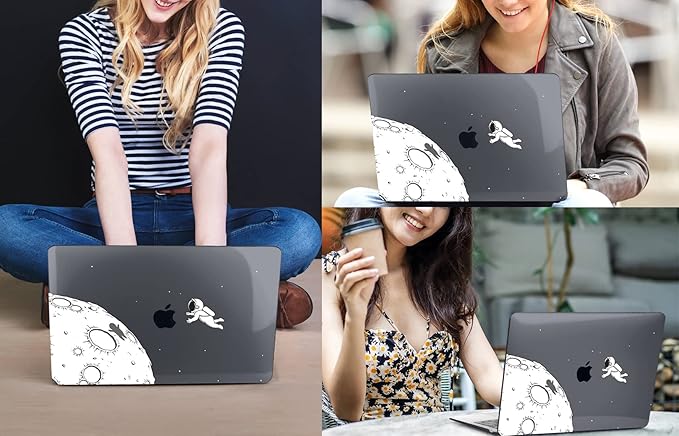 CISSOOK Case for MacBook Pro 14 Inch M4 M3 M2 M1 Chip 2024 2023 2022 2021 Release Model A3112 A3185 A3401 A2992 A2918 A2779 A2442, Hard Shell Cover for MacBook Pro 14 with Touch ID - Astronaut