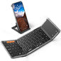 Samsers Full-Size Foldable Bluetooth Keyboard with Large Touchpad, Black