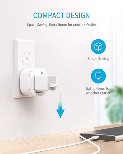 Remote Control Outlet Wireless Light Switch for Household Appliances, Expandable Remote Light Switch Kit, Up to 100 ft Range, FCC Certified, ETL Listed, White (3 Outlets + 1 Remotes)