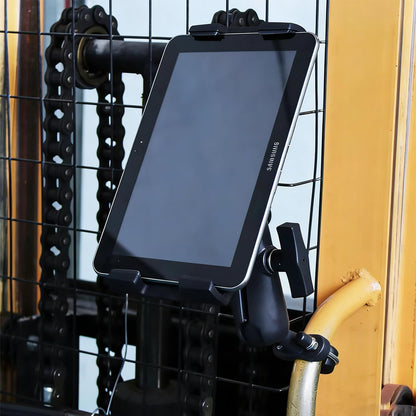 Strg Tablet Mount with U-Bolt Base for Rails 0.5'' to 1.25'' in Diameter