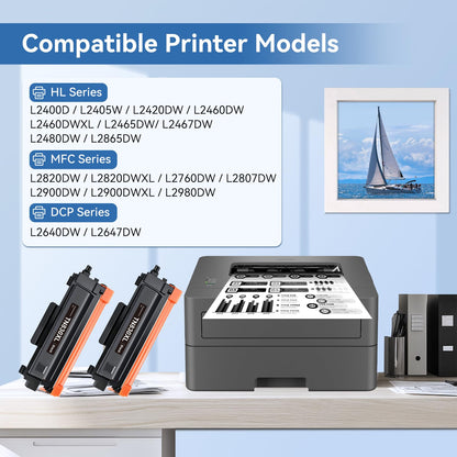 TN830XL TN830 XL/V/R Toner Compatible for Brother Printer L2640DW L2460DW