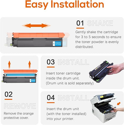 TN229XL TN229 Toner Cartridge High Yield Replacement for Brother TN229 TN229XL Toner Compatible with Brother MFC-L3780CDW MFC-L3720CDW HL-L3280CDW HL-L3220CDW HL-L3300CDW HL-L3295CDW Printer