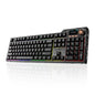 Ajazz AK35I V4 Full Size Wireless Mechanical Keyboard with 1.14" Color Screen & Knob, Tri-Mode Gasket Hot Swappable Gaming Keyboard, 10000mAh Battery, RGB, Black
