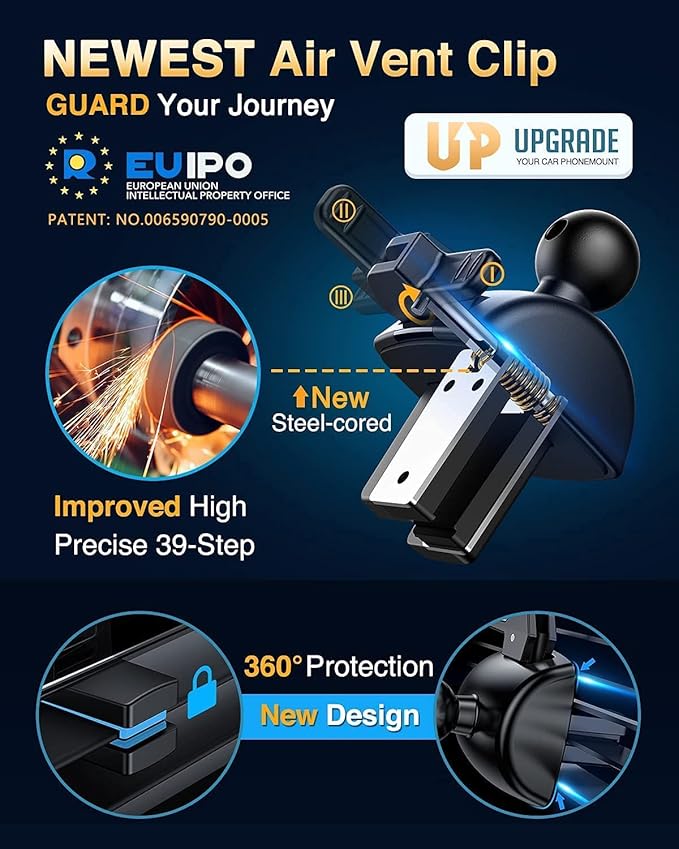 VANMASS [2024 Upgrade Phone Holders for Your Car [Super Suction Cup] Cell Phone Mount Car Dashboard Window Vent Desk Fit for iPhone 15 Pro Max 14 13 Universal Handsfree Automobile Vehicle Cradle，Blue