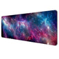 Dynippy Thin Extended Gaming Mouse Pad （31.5 * 11.8 * 0.08 inch） with Stitched Edges Large Mousepad Long XXL Keyboard and Mouse pad Desk Mat for Gaming Office & Home - Galaxy Nebula Space
