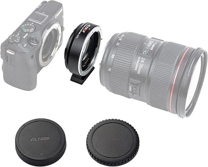 VILTROX EF-M2 Pro Lens Adapter 0.71x Auto Focus EF Lens to M4/3 Mount Adapter Compatible with Canon EF Lens to M4/3 Mount Camera GH4 GH5 GF8 GF9 GX8 GX85 G6 G7 E-M5 E-M10 E-PL7 E-PL8 E-P5 Pen-F
