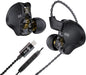 in Ear Monitor Headphones,CCZ DC02 Type-C IEM Earphone Dual Magnetic Circuit DD Wired Headphones,Professional Hifi Earphone,Stereo Sound Gaming Earbuds Headphone,CCZ In Ear Monitor for System