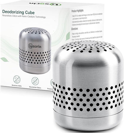 Refrigerator Deodorizer – Lasts for 10 Years, Long-Lasting Odor Eliminator for Fridge, Closet, Car -More Effective Than Baking Soda Charcoal Air Purifier - Nano Catalyst Technology (1 Pack)