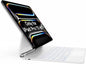HOU Keyboard Case for iPad Pro 13 inch Case 2024 with Keyboard (M4), iPad Pro 13 inch Keyboard with Multi-Touch Trackpad, 7 Colors Backlight, Easy-Set Magnetic Stand Bluetooth Keyboard-White