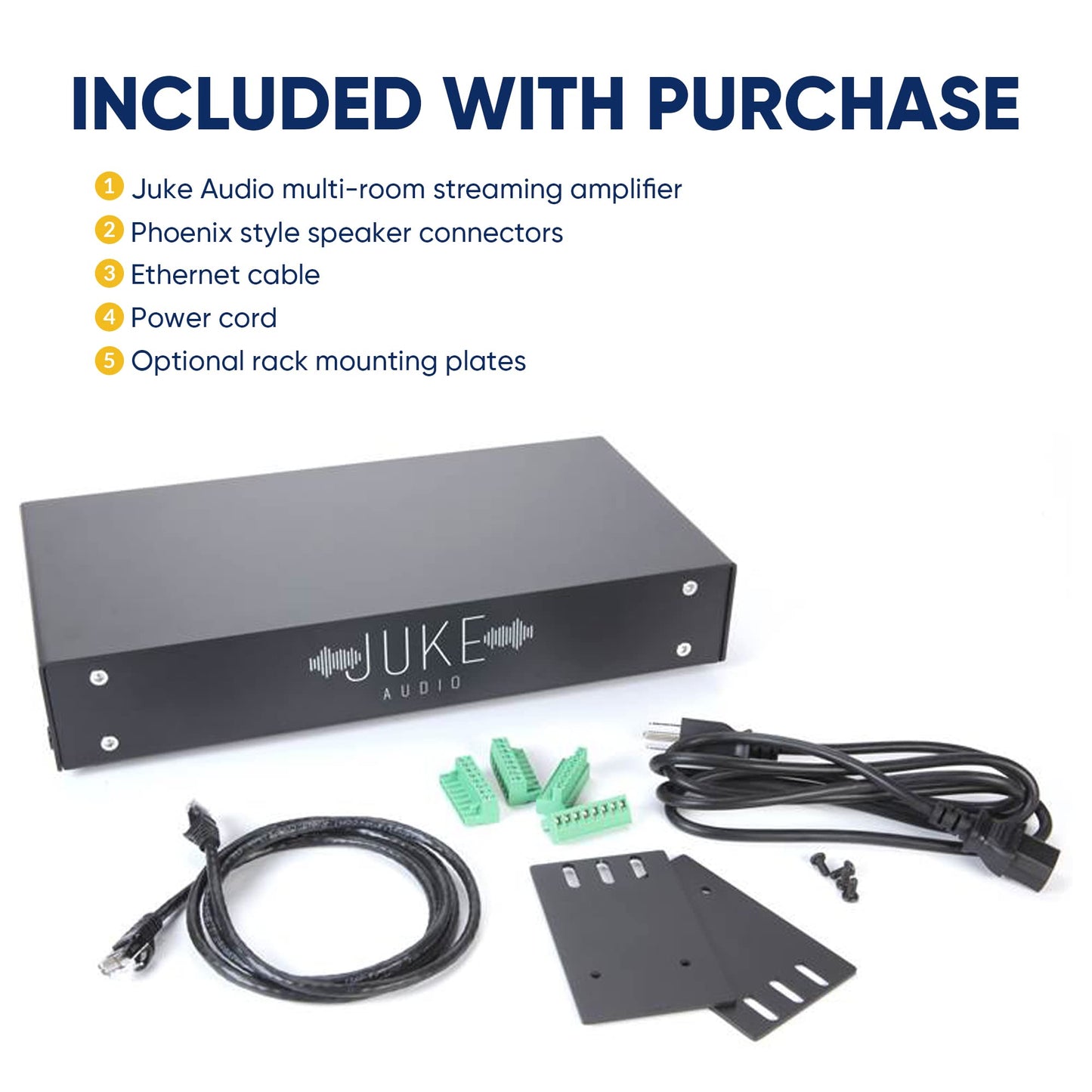 Juke-6 | 6 Zone Audio Amplifier | Wirelessly Controlled Multi-Room Audio System | Compatible with Airplay 2, Spotify Connect, Bluetooth, DLNA