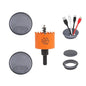 Desk Grommet 2 inch with Hole Saw, Desk Cord Hole Cover Grommet for Cables, 2 PCS, Black