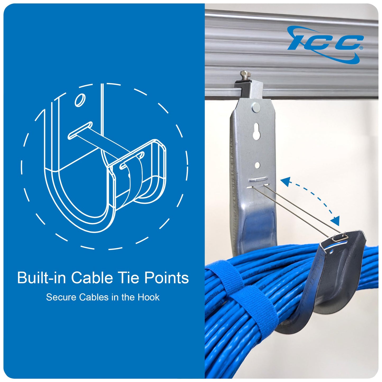 ICC J-Hook in 25 Pack (Beam Clamp, 3/4 in)