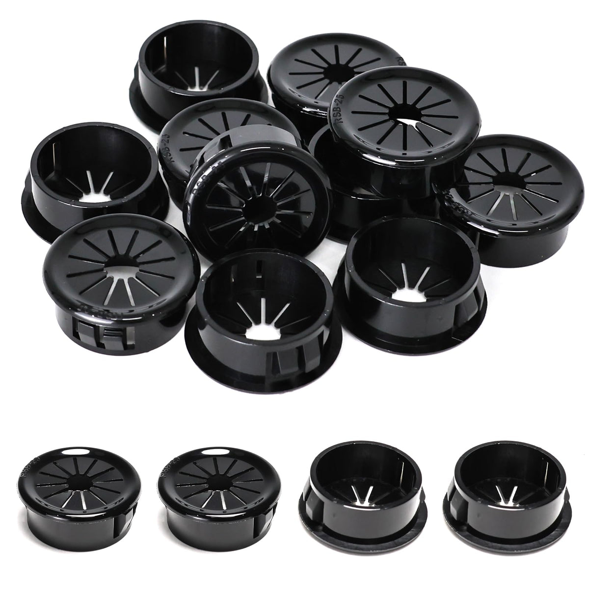 BOPOREAE Cable Grommet, Snap Bushing 1/2" (13 mm) Mounting Diameter
