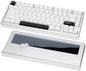 KEEBMONKEY WOBKEY Rainy 75 CNC Aluminum HMX/JWK/Cocoa Switches Triple-Mode Connectivity Mechanical Keyboard with Superior Acoustics, RGB/FR4/Silver SUS304/7000mAh/Cocoa Switch (Pro - Red Velvet)