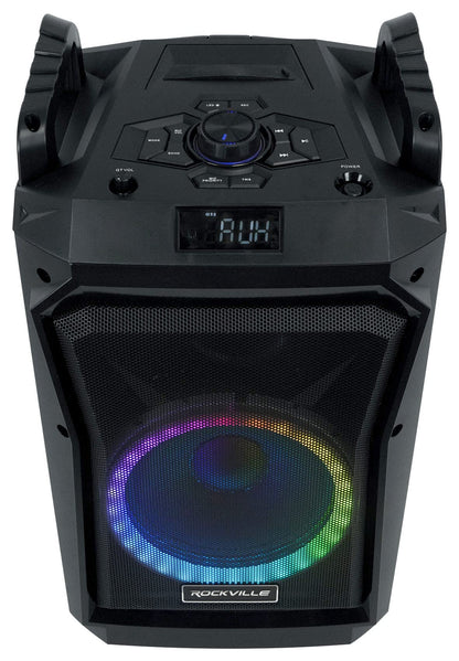 Rockville ROCKNGO 800 10" Portable Rechargeable Bluetooth Speaker with LED