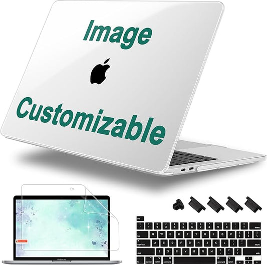 Lepeoac Compatible with MacBook Pro 13 inch Case M2 2024, 2023, 2022-2016 A2338 M1 A2251 A2289 A2159 A1989 A1708 A1706, Plastic Hard Shell Case with Keyboard Cover, Custom Personalized Image