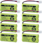 BT18433/BT28433 2.4V 550mAh Ni-Mh BT184342/BT284342 Cordless Phone Battery BT8000/BT8001 BT-6010 BT-8300 BT-1011 BT-1018 BT-1022 CPH-515D CS6209 CS6219 CS6229 DS6301 DS6101 CL80109 (8 Pack)