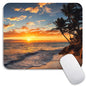 Armanza Square Mouse Pad Apricot Flower, Personalized Premium-Textured Custom Mouse Mat Design, Washable Mousepad Cloth, Non-Slip Rubber Base Computer Mouse Pads for Wireless Mouse