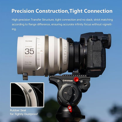 VILTROX PL-GFX Lens Adapter, Lens Converter Ring Camera Lens Mount Adapter Ring Compatible with PL Lens to Fuji G Mount GFX Cameras Fuji GFX100S,GFX100,GFX50R,GFX50S,GFX50S II/PL-GFX Pro
