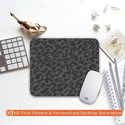 Armanza Square Mouse Pad Black Leopard,Personalized Premium-Textured Custom Mouse Mat Design,Washable Mousepad Cloth,Non-Slip Rubber Base Computer Mouse Pads for Wireless Mouse