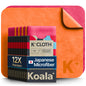 Koala Lens Cleaning Cloth | Japanese Microfiber | Pink Orange (Pack of 12)