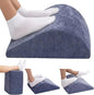 Foot Rest for Under Desk at Work Ergonomic Under Desk Footrest，Support Foot Pillow Double-Sided Footstool， for Office, Home & Gaming Leg Elevation Pillow Blue