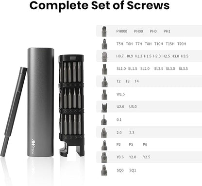 46-in-1 Precision Screwdriver Set with S2 Steel Bits & Security Bits, Mini Tool Kit for Electronics, Computers, Phones, Home/Dorm DIY, Magnetic Screwdriver with Portable Box, Great Gift for Men
