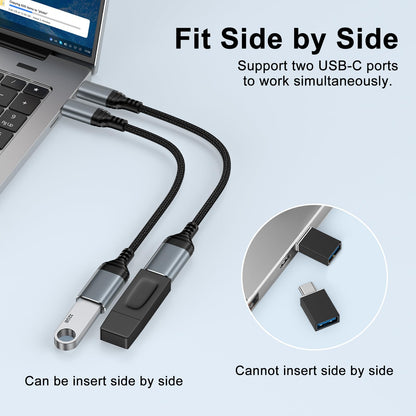 USB C to USB 3.0 Adapter,Type C Male to USB Female OTG Cable 5Gbps Data Transfer for iPhone 16 Pro Max/16 Pro/16 Plus/16e/16/15,iPad,Samsung Galaxy S25 Edge/S25 Ultra/S24/S23/A36/A16,Google Pixel 9a 9