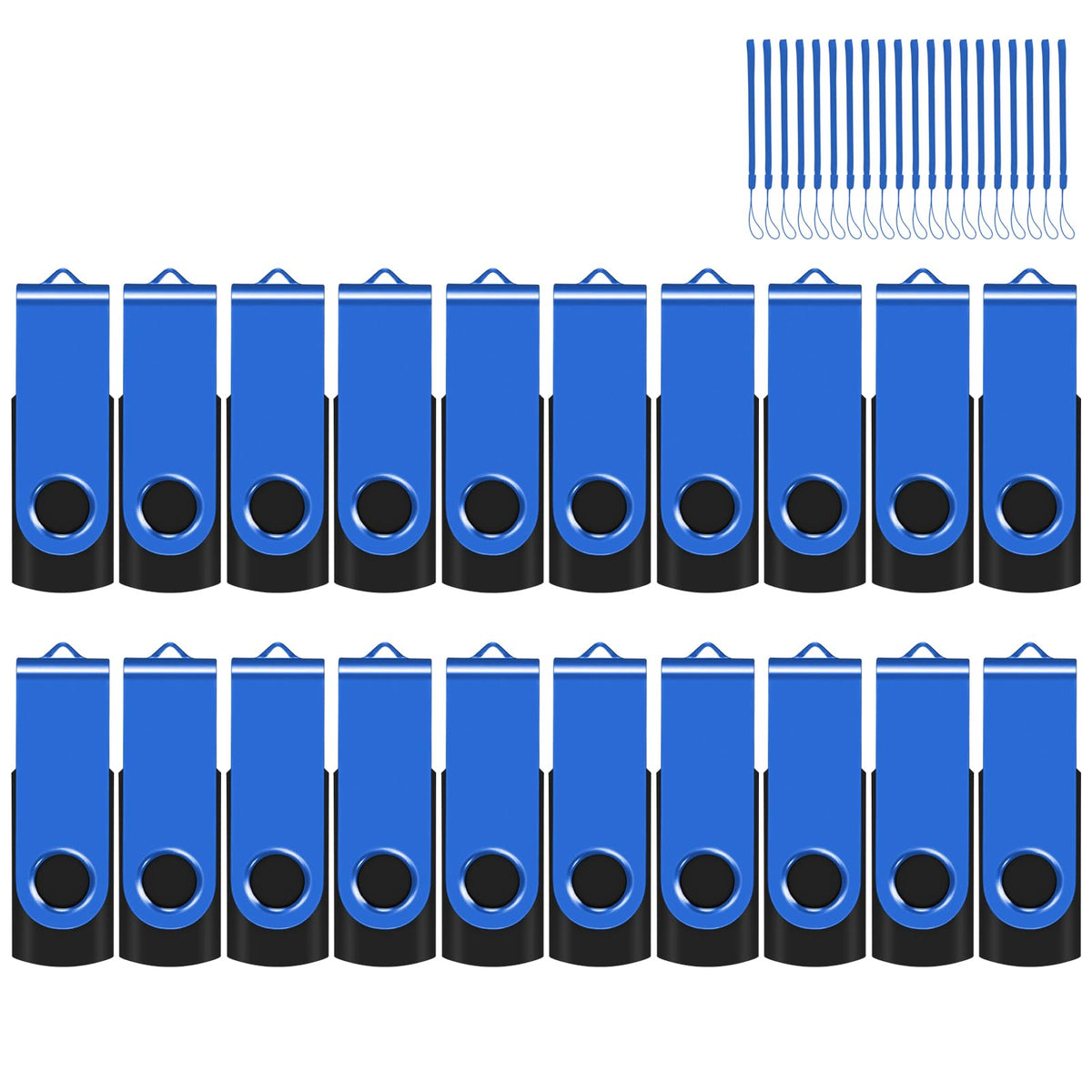 16GB 50-Pack USB Flash Drives Bulk EASTBULL USB 2.0 Thumb Drive,Gold