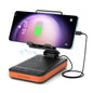 JTEMAN Bluetooth Speaker with Charging Phone Stand,Portable Foldable Slim