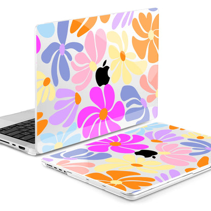 DONGKE Compatible with MacBook Pro 16 Inch Case (2026-2021 Release, M5 M4 M3 M2 M1 Pro/Max Chip), Plastic Hard Shell Cover with Keyboard Cover & Screen Protector for MacBook Pro 16", Power Florals