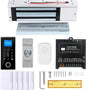 Waterproof Electric Magnetic Fingerprint Door Access Control Kit - 1200 lb Holding Force, RFID Keypad/Reader, 5 ID Cards, 110V Power Supply & Metal Exit Button - Secure Lock System (K5EM-1200LB KIt)