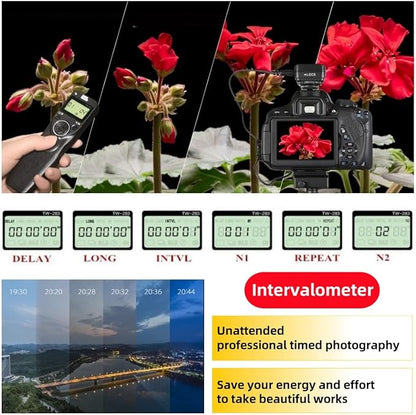 Pixel TW283-UC1 Wireless Remote Trigger Wireless Trigger Wire Trigger Timer Intervalometer Compatible with Olympus E-M1 E-M5-II E-M10-II Pen-F EPL8 EPL7 EPL6 EPL5 EPL3 EPL2 EP5 E600 E620 590UZ 810UZ
