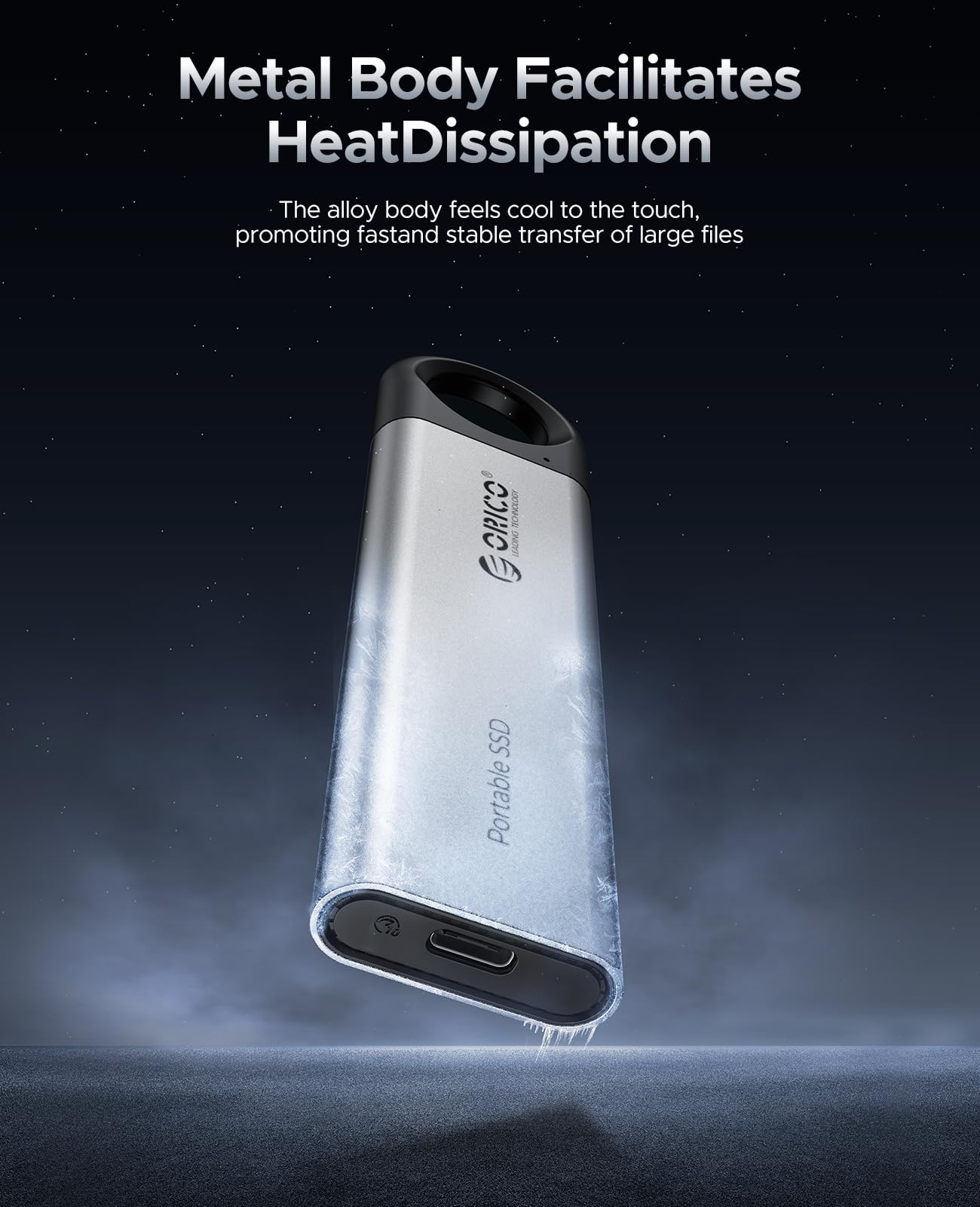 ORICO C10 1TB External SSD up to 1050MB/s,USB 3.2 Gen2,Hanging Hole Design
