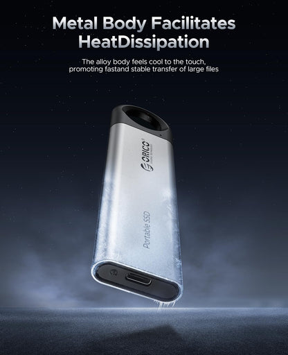 ORICO C10 1TB External SSD up to 1050MB/s,USB 3.2 Gen2,Hanging Hole Design