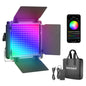 NEEWER RGB1200 RGB LED Video Light Panel with APP/2.4G Control, 60W Studio Photography Lighting 22000Lux@0.5m/1% Precise Min Dimming/360° Full Color/ CRI97+/TLCI98+/2500K-8500K/18 Effect with Barndoor