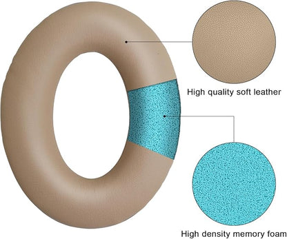 Replacement Ear Pads for Bose QuietComfort 35 35 II 15 25(qc 35 25 15/QC35 ii), Headphone Ear Covers, High Density Memory Cotton, Soft Leather, Adaptive Noise Isolation Headphones Pads Cushions