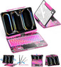 SIBEITU Keyboard Case for iPad Pro 11 Inch (M5 2025 / M4 2024), 360 Rotatable iPad Pro 11 Clear Cover with Multi-Touch Trackpad, 7-Color Backlight & 3 Brightness, High-Tech Visible PCB Design, Pink