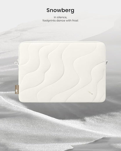 tomtoc 360 Protective Puffy Laptop Sleeve for 15-inch MacBook Air M4/A3241 2025, M3/A3114 2024, M2/A2941 2023, 15-inch Surface Laptop 7th(Copilot+ PC)/6/5/4/3, Quilted Puffer Soft Computer Case Bag