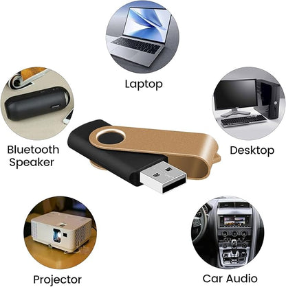 EASTBULL Flash Drive Bulk 8GB USB 10 Pack with Lanyards USB 2.0 Thumb Drive Bulk Memory Stick Swivel Pen Drive for Storage and Backup(8GB 10Pack, Mixed Color)