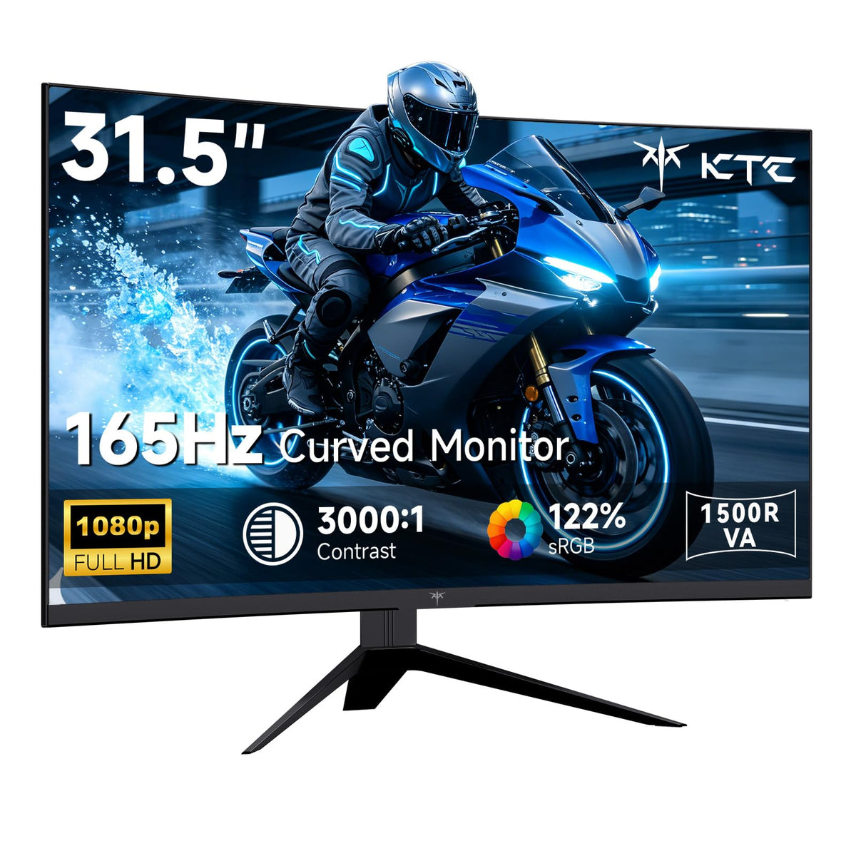 KTC 32 inch 240Hz Curved Gaming Monitor, 1080P Curved Monitor 1ms, H32S17F