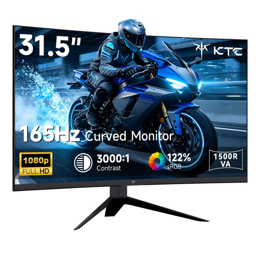 KTC 32 inch 240Hz Curved Gaming Monitor, 1080P Curved Monitor 1ms, H32S17F