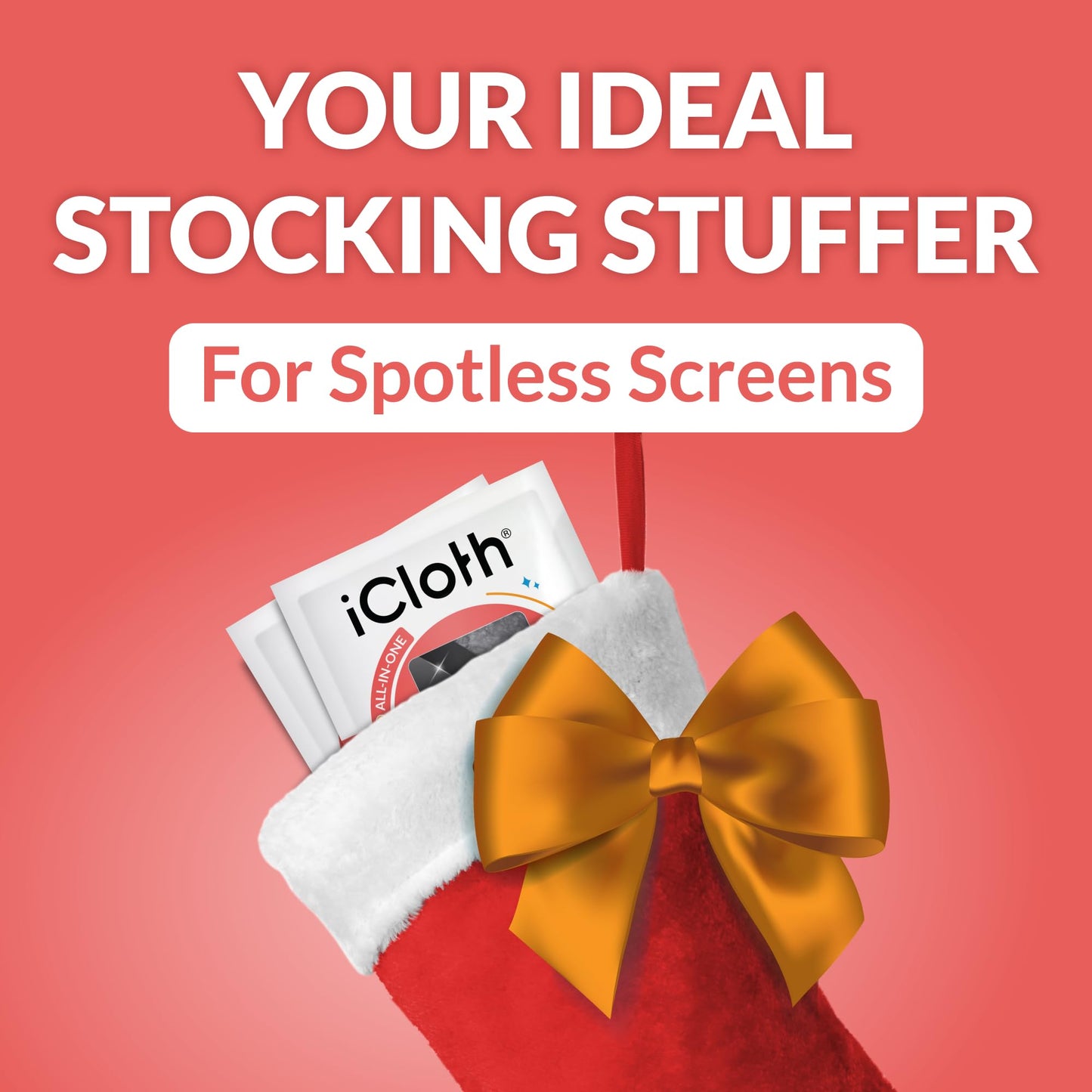 iCloth 70% Isopropyl Alcohol Large Screen and Electronics Wipes, Lint-Free, Streak-Free, Fast-Drying, Removes Dust and Fingerprints (50 Wipes)
