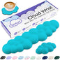 Sushret Cloud Wrist Rest Keyboard, Cloud Keyboard Wrist Pad Set with PU Leather Memory Foam, Cute Arm Rest for Palm Support, PC/Gaming Desk Accessories/Office Setup/Computer Hand Cushion - Purple