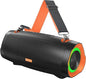 DOSS Extreme Boom Pro D100 Bluetooth Speaker with 140W Peak, 70W Bold Sound, Extra Bass, 24H Playtime, Beat-Sync Lights, Built-in Power Bank, IPX6 Waterproof, Portable Strap for Hiking, Camping-Orange