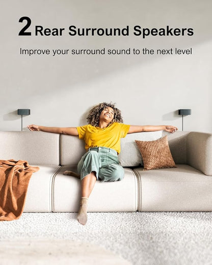 ULTIMEA 7.1 Sound Bars for Smart TV, 4 Wired Surround Speakers, Virtual Surround Sound System, 410W Peak Power, App Control, TV Soundbar with Wireless Subwoofer, Home Theater Sound System, 2025 Model