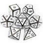 Haxtec Metal DND Dice Set, 7 Pcs Dragon Pattern Polyhedral Dice for RPG