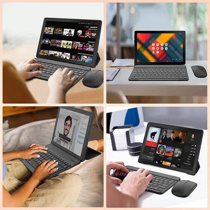 Tablet,10.1" Android 15 Tablet with Octa-core Processor 24GB RAM 128GB ROM HD IPS Touchscreen 8H Battery, Wi-Fi 6, BT 5.0, Dual Camera, Android 15 Tablets with Keyboard Mouse Stylus Case Headphone