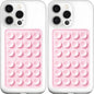 Anteel MAX Silicone Suction Phone Case Adhesive Mount, Upgraded Super Strong Grip, Durable, Easy to Use, Hands-Free Sticky Phone Holder for Selfies, Tiktok Videos, 2.56"x3.94" (LPK&LPK)