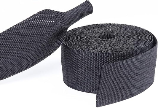 Heat Shrinkable Braided Sleeving 2:1 Ratio- Abrasion Protection Flexibility Wiring Harness Cable Sheath (3/4" ID, 16ft)